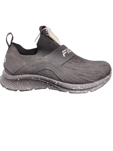 Fila Reversal Womens Slipon Shoes Triple Black NIB